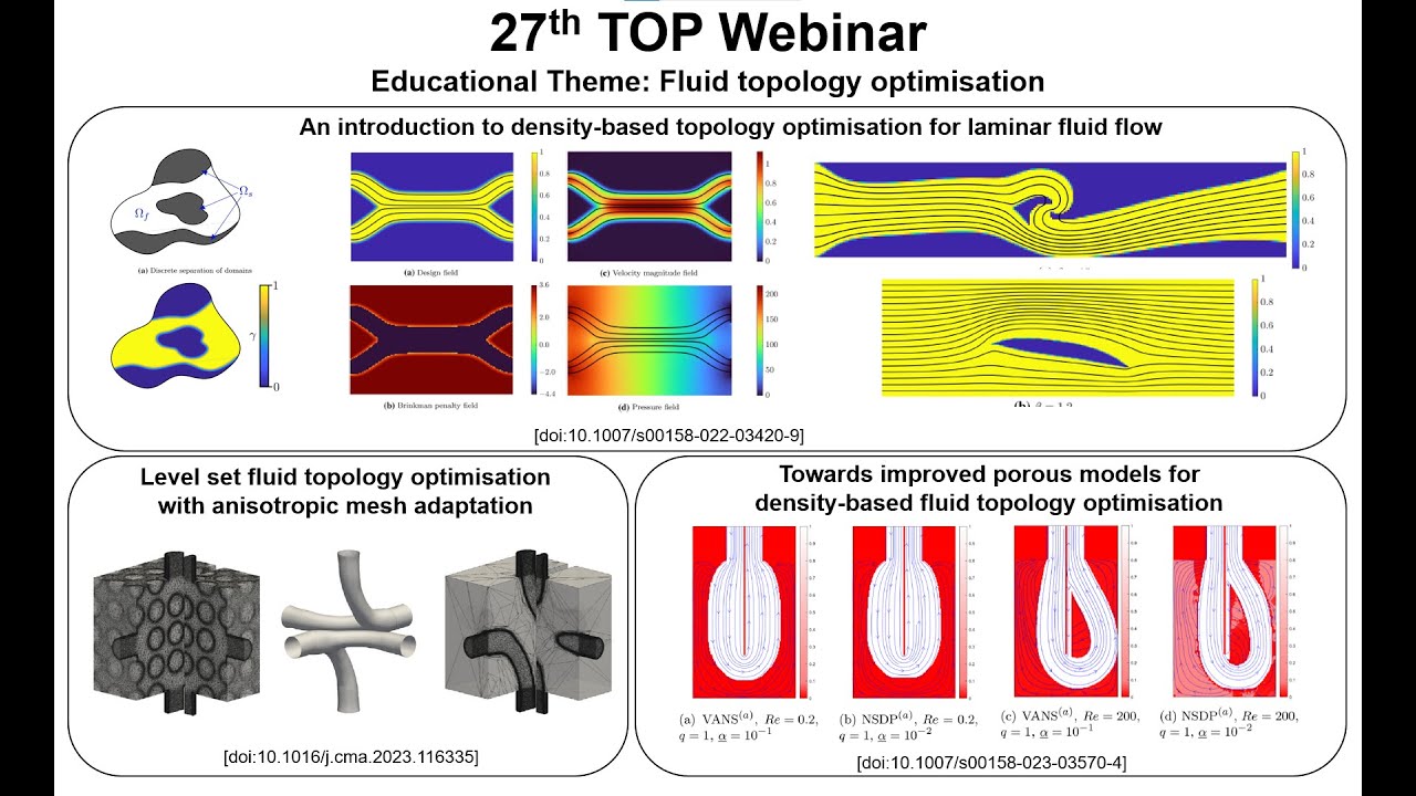 TOP Webinar 27: Fluid topology optimization