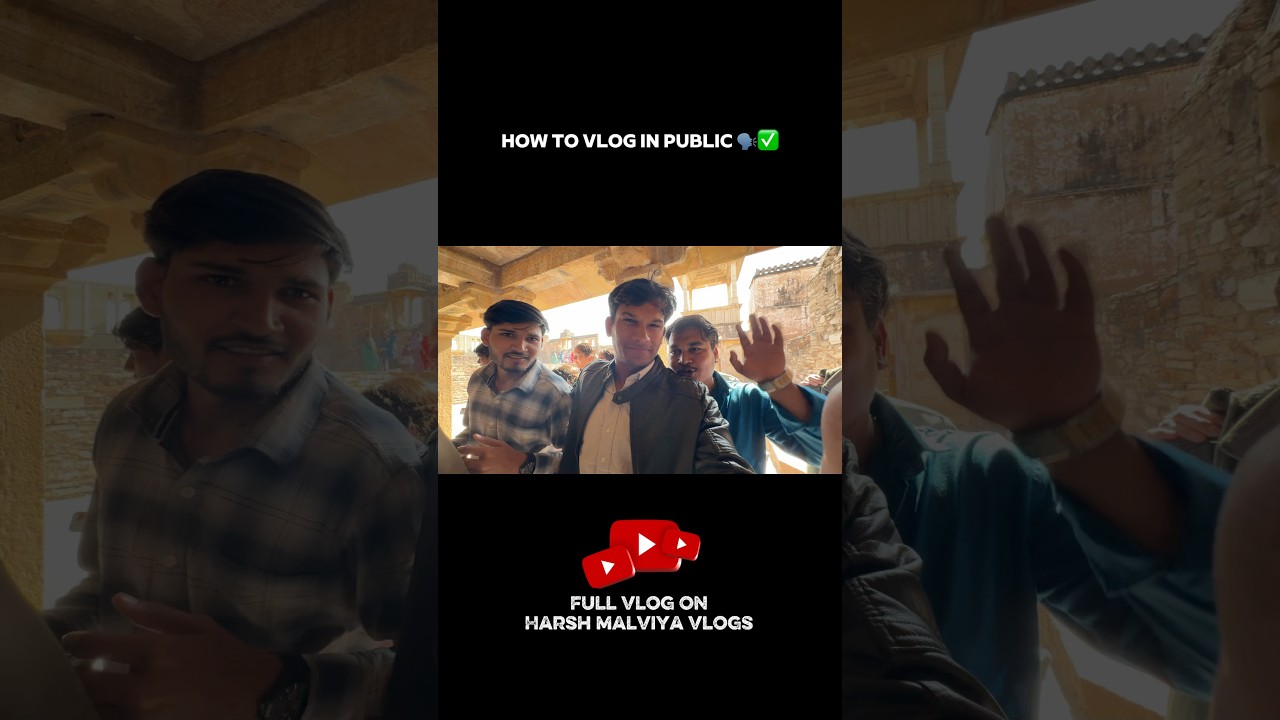 How to do vlogs in public || Harsh malviya blogs #becomcontentcreator #contentcreator  #vlog #viral