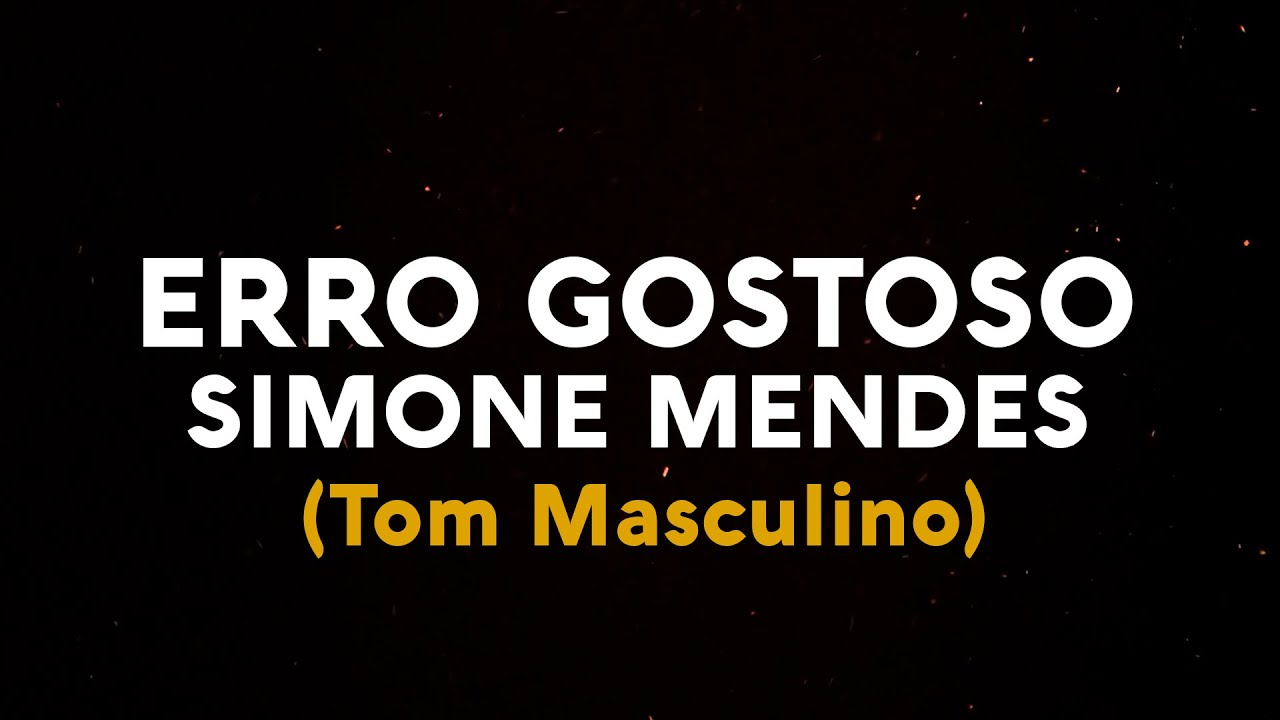 KARAOKÊ | Simone Mendes - Erro Gostoso | Playback (TOM MASCULINO)