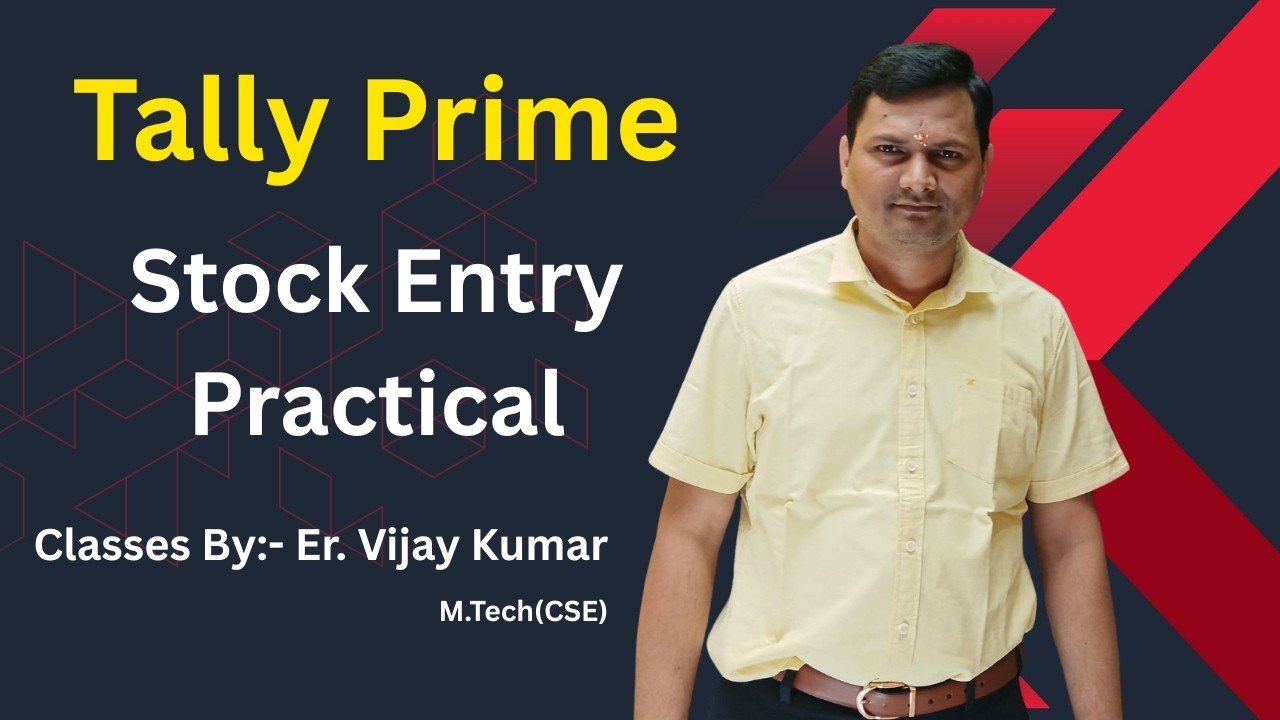 How to Entry Stock in Tally Prime| Charles Babbage Online Classes