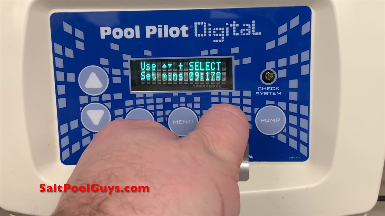 How to Adjust Clock Time & Pump Run Times on an AutoPilot Pool Pilot Digital DIG-220