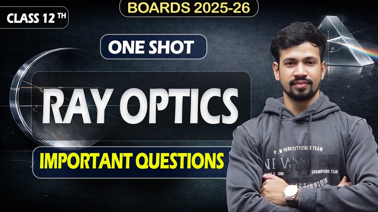Class 12 Ray Optics Important Questions 2026 | Board Exam Sure Shot Questions | CBSE Physics