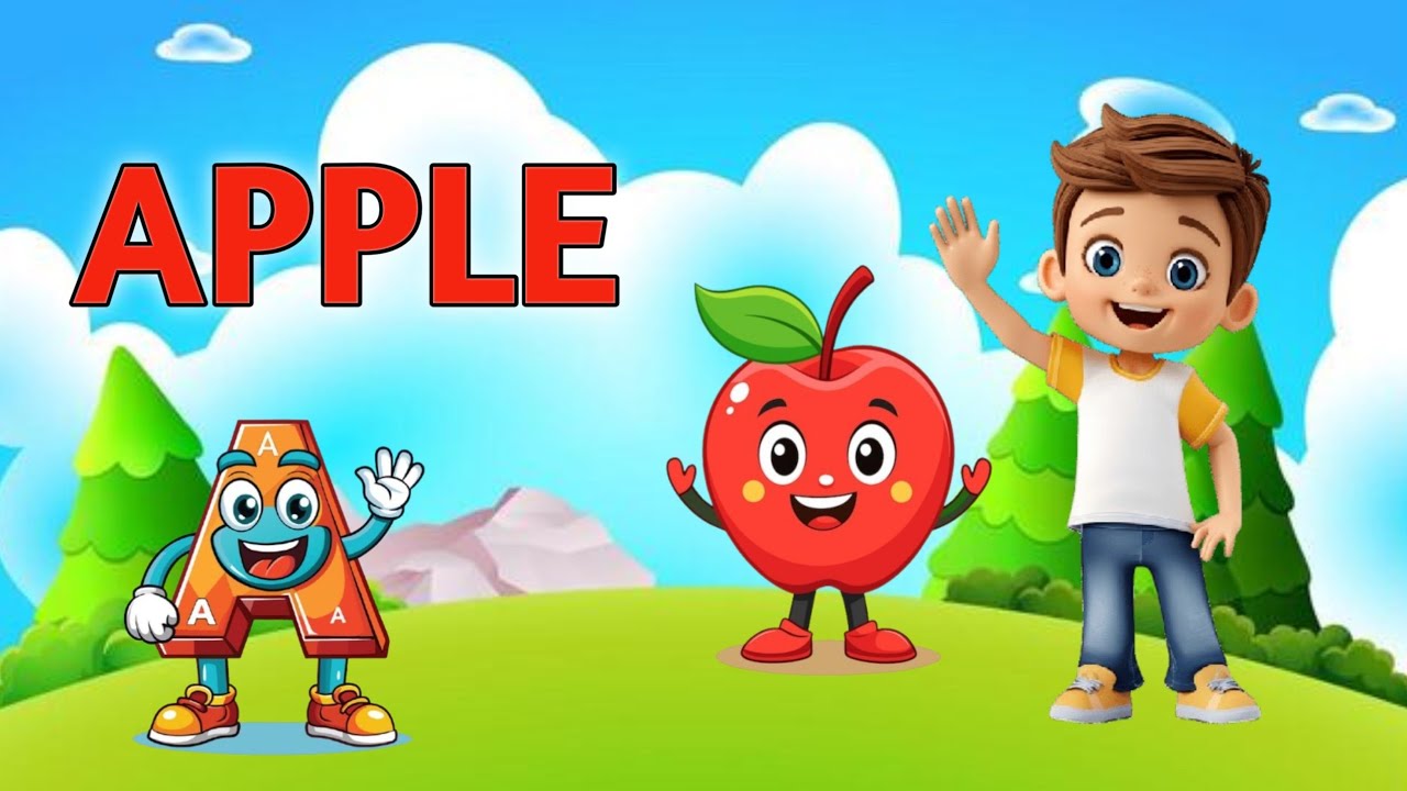 A for apple | अ से अनार | abcd | Alphabet songs for children