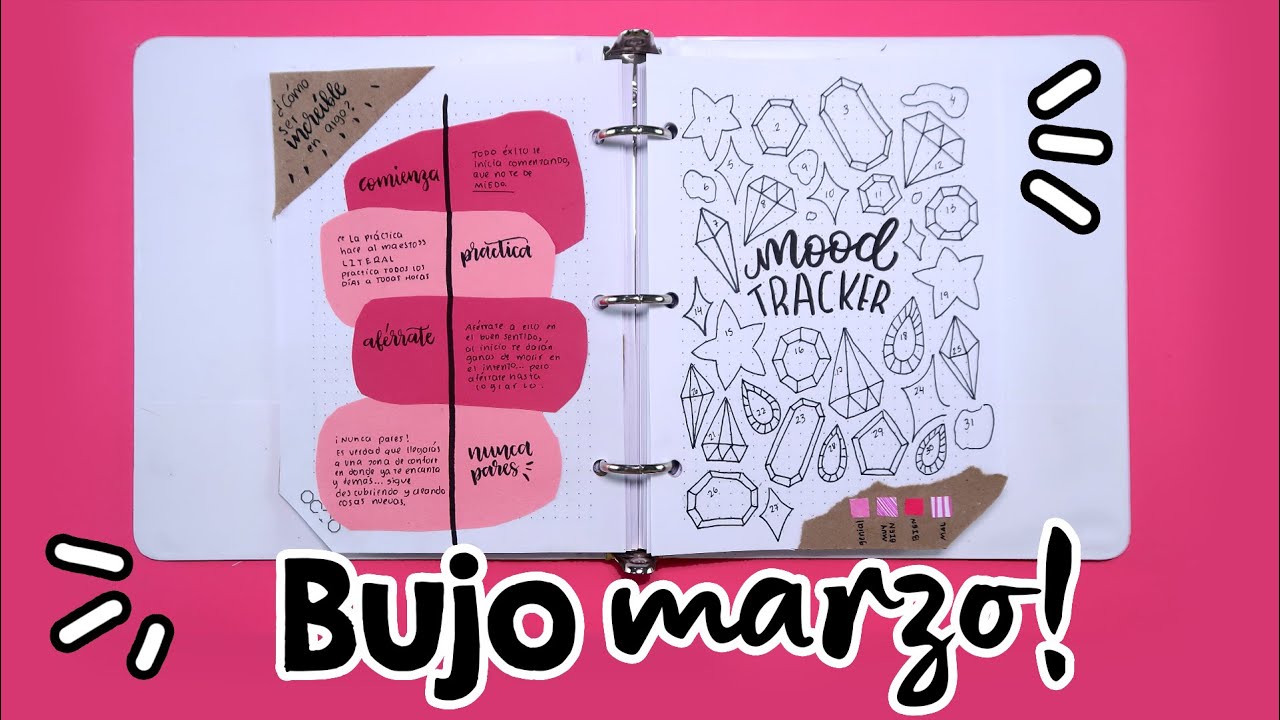 BULLET JOURNAL (Marzo) 2020! ✄ Barbs Arenas Art!