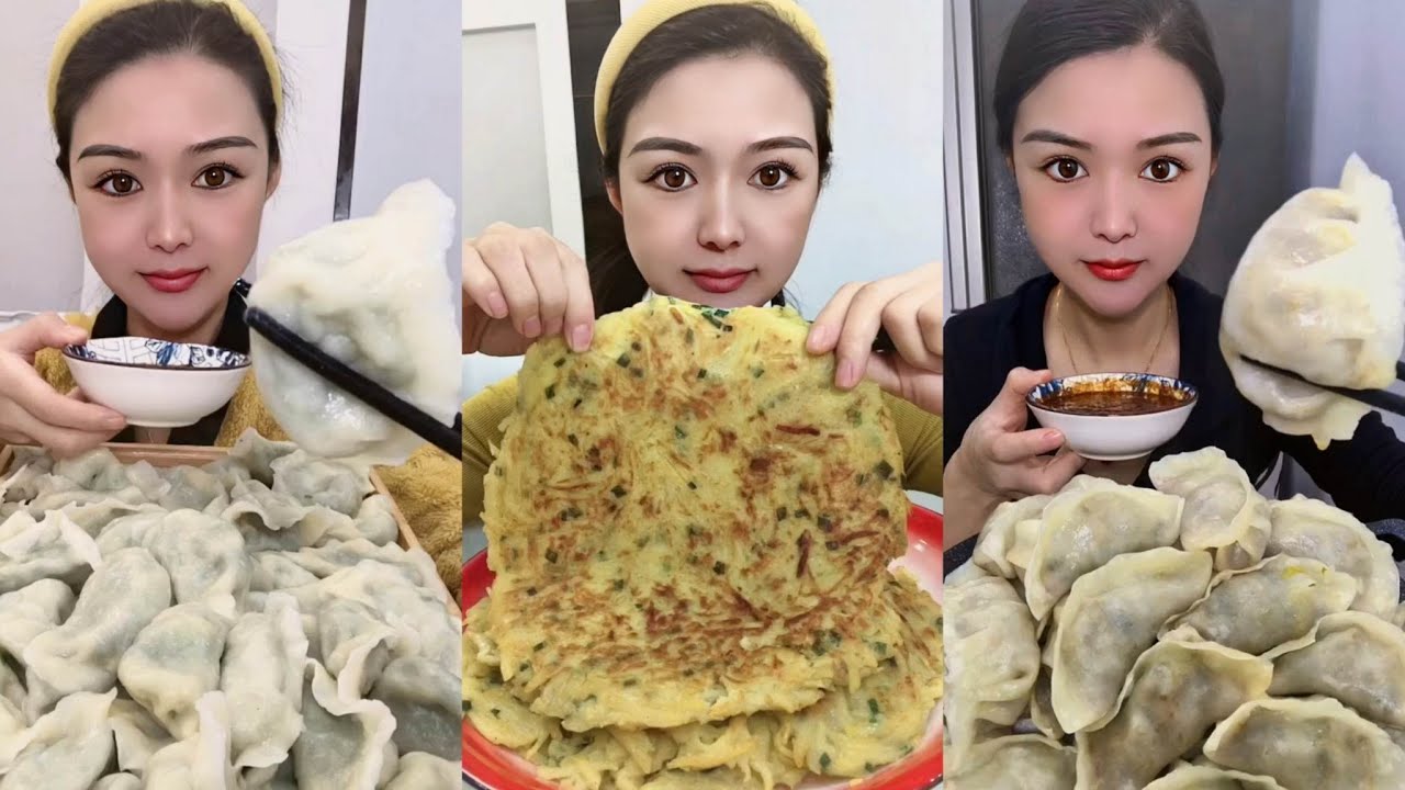 Asmr Eating Dumplings Mukbang China | 찐만두 먹기 오늘먹방 |중국만두먹방,중국 빵 먹방 |불닭만두/튀김빵/미친만두| 대왕만두,빵 먹방,중국플랫빵 먹방