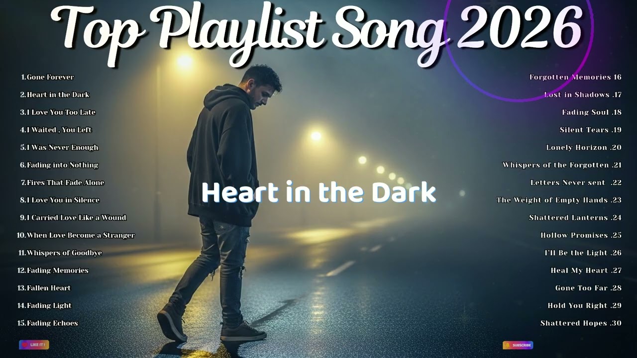 Top Playlist Songs-Heartbreak Music -Emotional Songs -Lonely Vibes-Deep Feelings