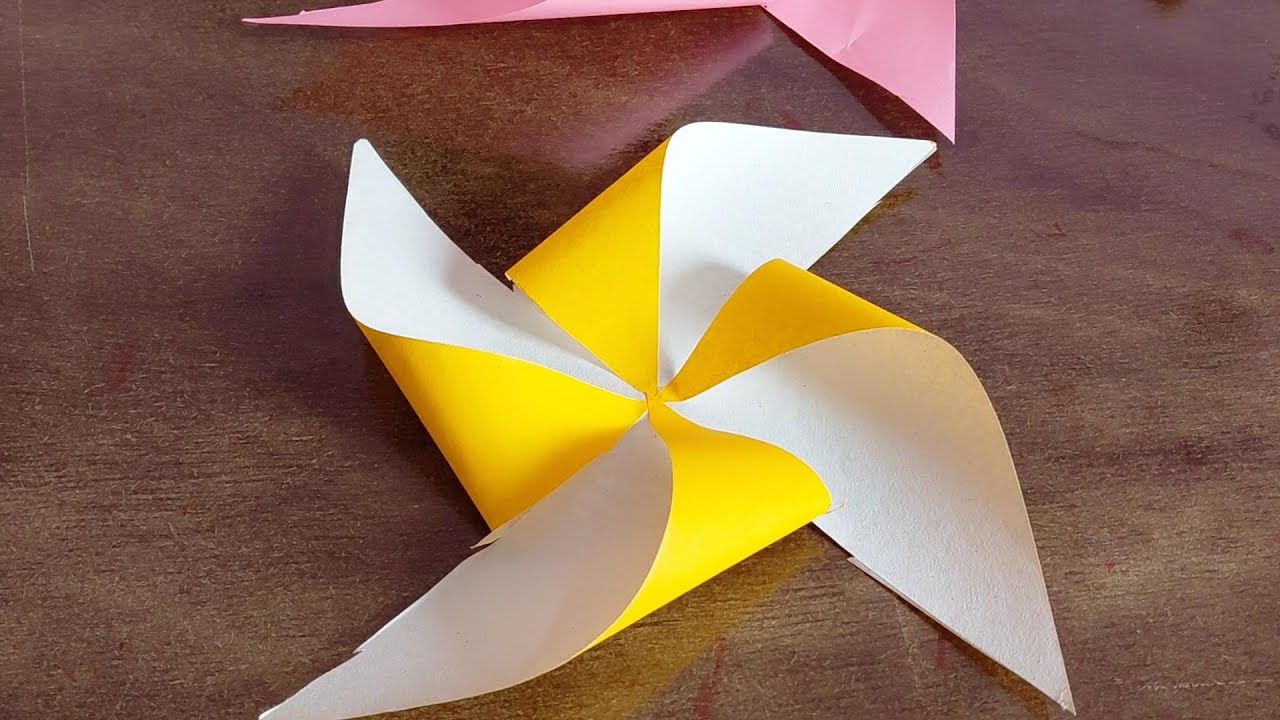 How to make a windmill from origami paper 