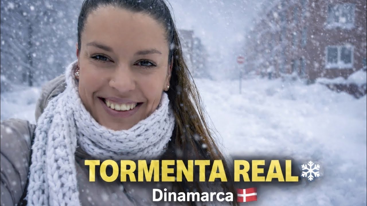 Tormenta de nieve en Dinamarca ❄️ así se vive el Invierno 2026. VLOG