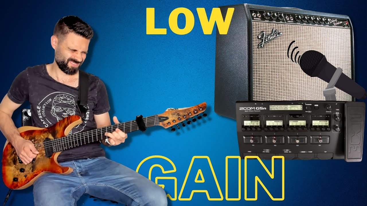 Zoom G5N Low Gain Distortion Fender '65 Deluxe Reverb through mic'ed amp