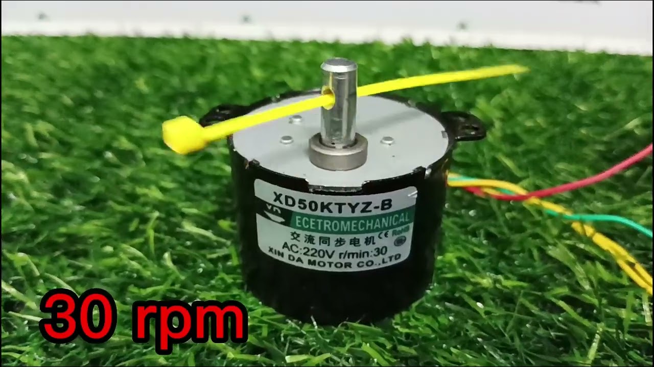 Motor 5-50 rpm.