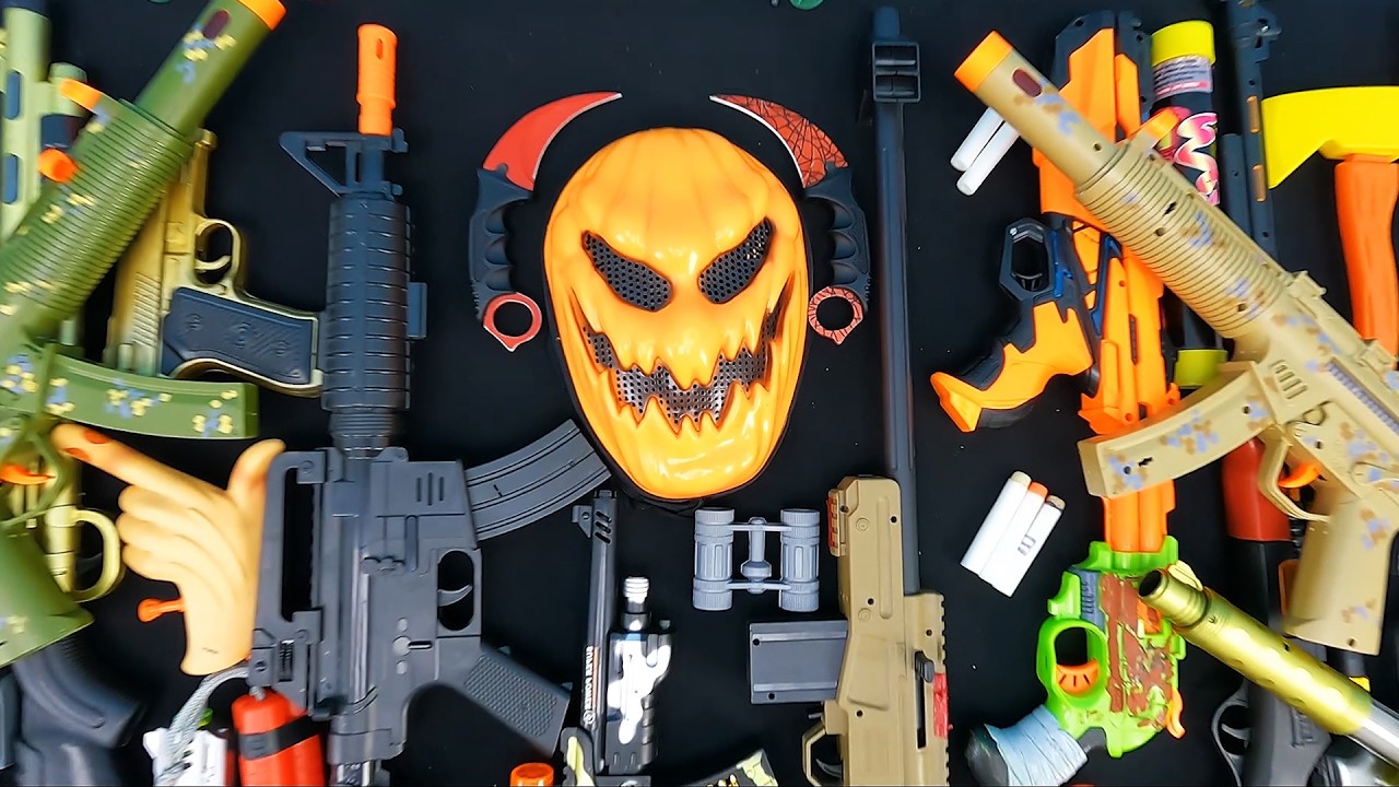 Gold Suppressed Pistol, Camouflage M4 & Tactical Glock Setup! Ultimate Toy Weapon Collection