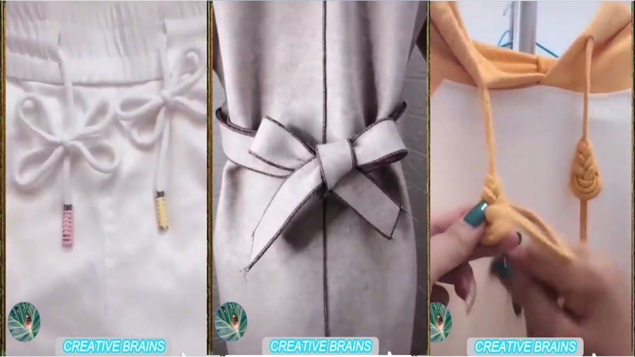 10 Cool Ways to Tie Your Clothes||Best Tips & Tricks To Know Your Clothes||Creative Brains