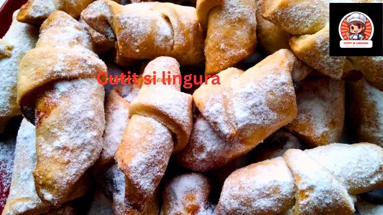 Reteta de cornulete a bunicii, cornulete umplute . Crescent rolls recipe  #reteta de cornulete