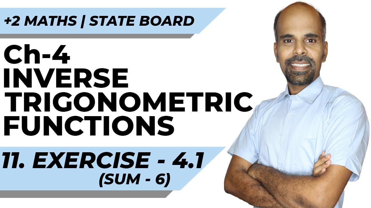 12th | ex. 4.1 | Q.No. 6 | Inverse trigonometric functions | State Board | ram maths
