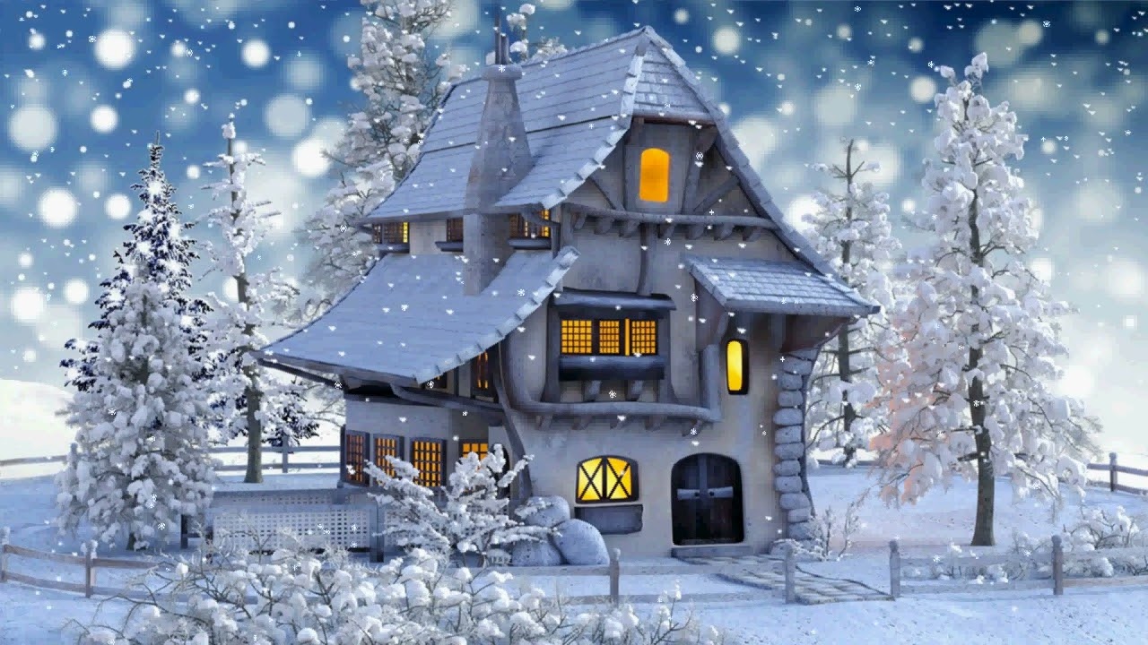 Christmas Snow 2023 Music and Ambience (Outside is snowing like in a Fairy Tale)