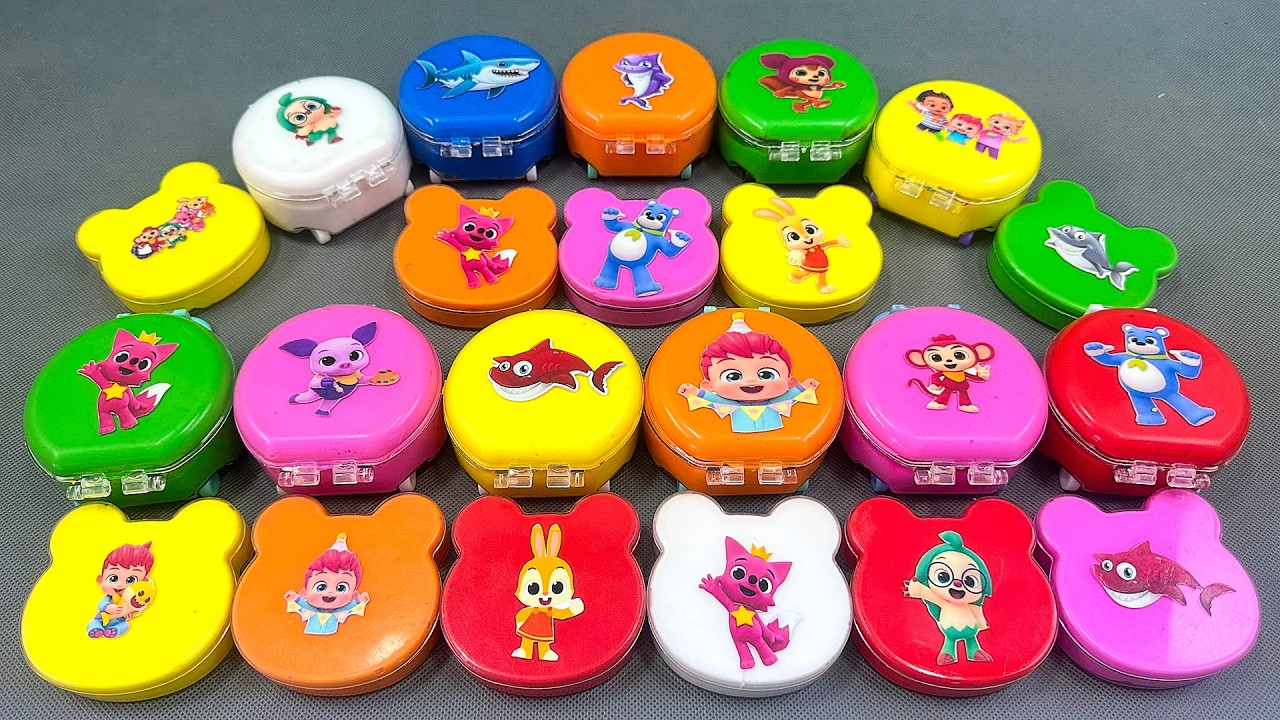 Pinkfong Play-Doh & Slime Surprise Eggs (Learn Colors for Kids) 🎨