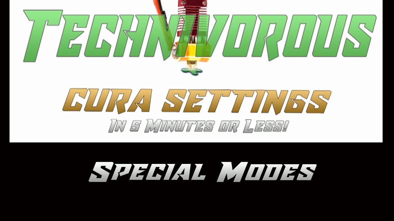 Cura Settings in 5 Minutes or Less! 12.0 - Special Modes