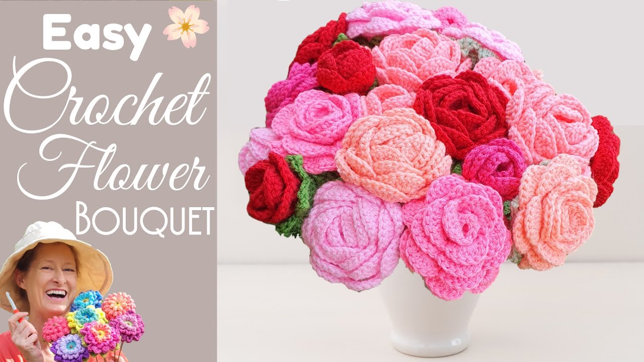 Learn How To Crochet Roses With A Simple Step By Step Pattern