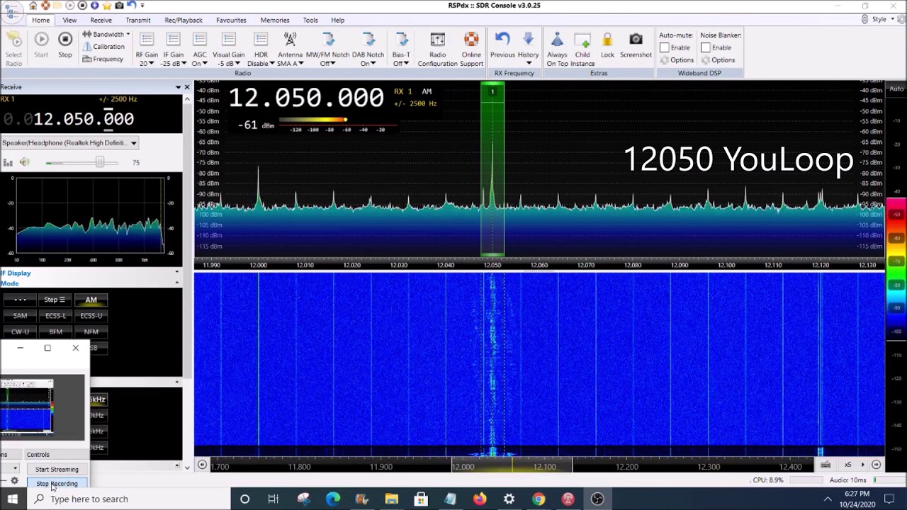 MLA-30 loop vs. Youloop comparison in an indoor setting an an SDRPLay RSPdx SDR receiver