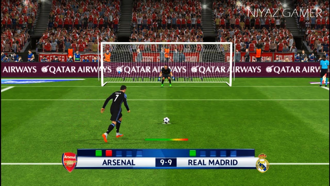 ARSENAL vs RAEL MADRID | Penalty Shootout | PES 2017 Gameplay