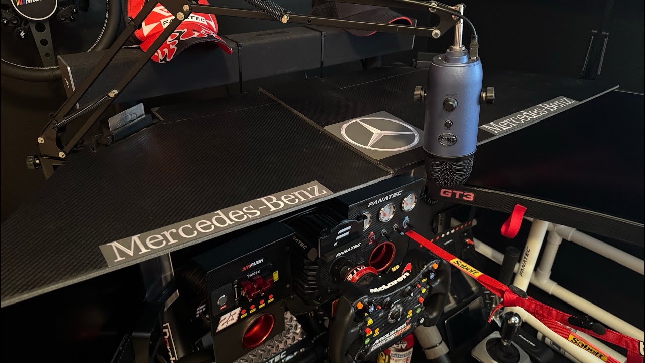 Made a carbon fiber partial roof for my sim rig under $￼25