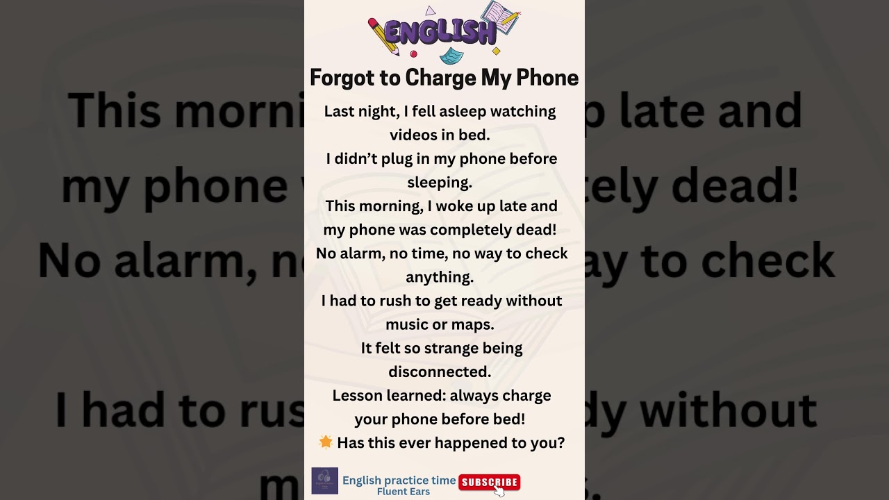 Forgot to Charge My Phone? | Learn English with Real-Life Stories  #learnenglish