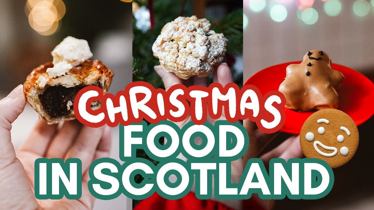 Let's try Christmas Food in EDINBURGH and GLASGOW! | A big tour of Scottish Christmas treats