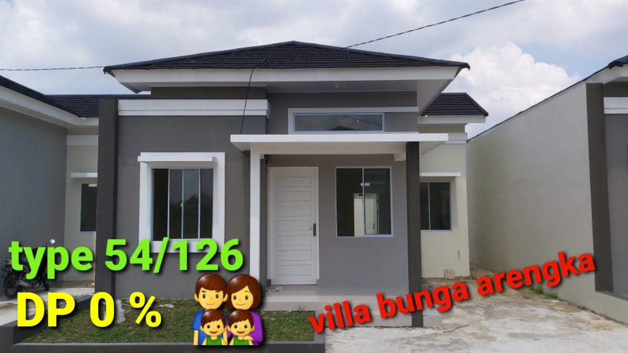 Review rumah type 54/126 1lantai villa bunga arengka pekanbaru #perumahan#rumah minimalis