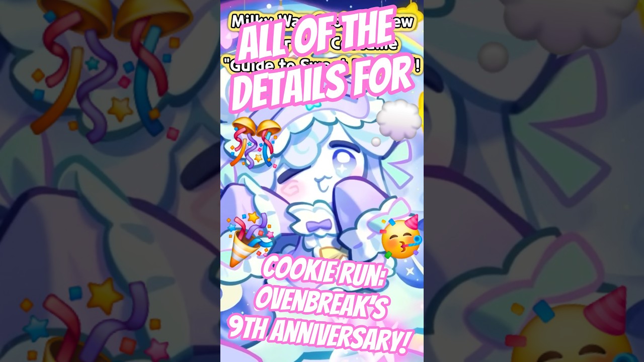 Everything You NEED TO KNOW For Cookie Run: OvenBreak's 9TH ANNIVERSARY! #Shorts #CookieRunOvenBreak