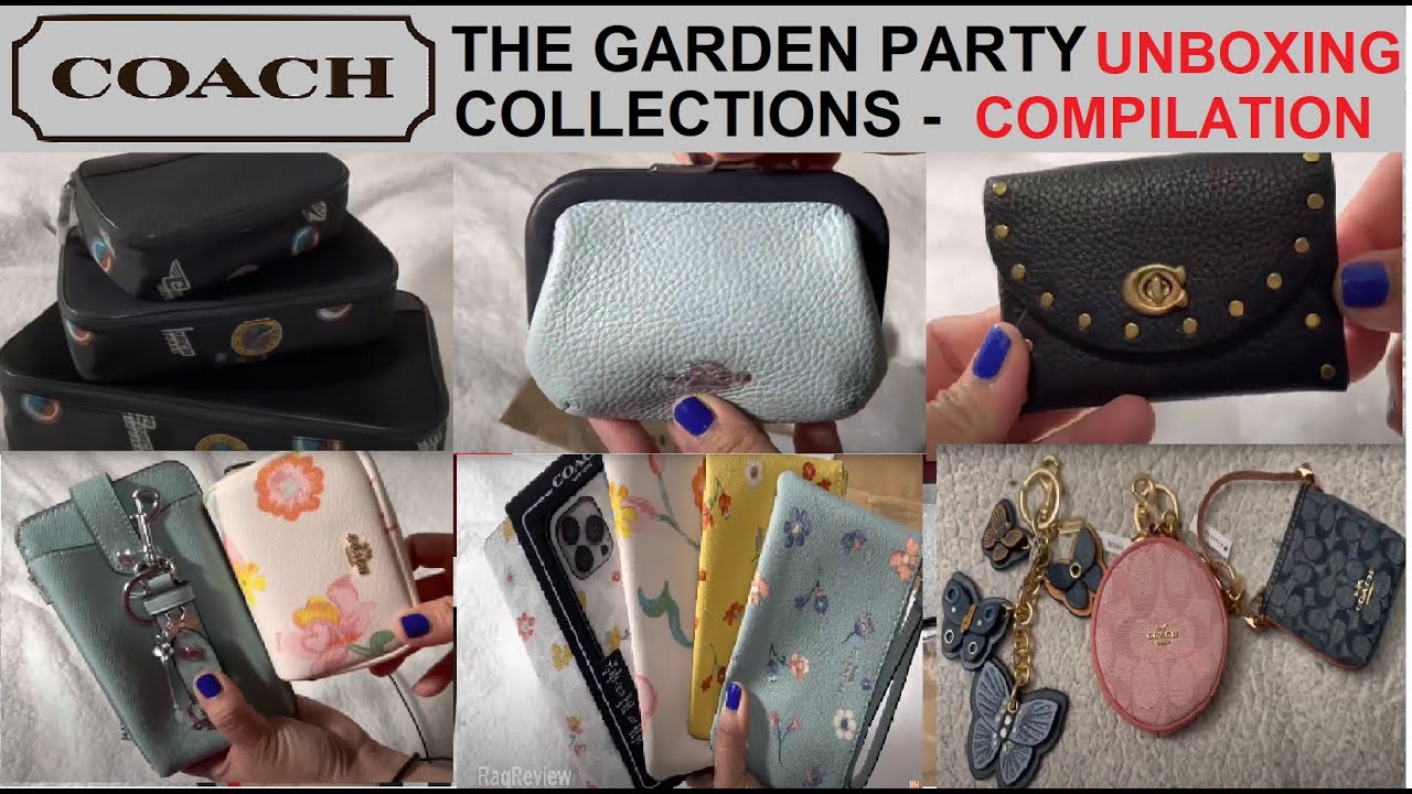 Coach Hauls | 9 PACKAGES TO UNBOX Compilation of The Garden Party Collection | RaqReview