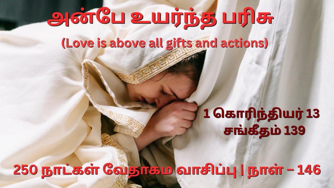 Day 146 | 1 கொரிந்தியர் 13 & சங்கீதம் 139 | தமிழ் ஆடியோ பைபிள் | Tamil Audio Bible Reading|