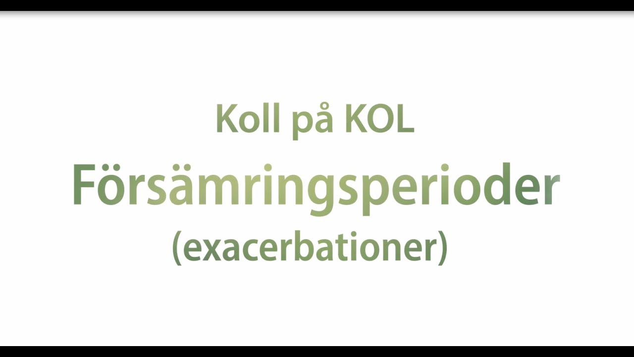 Koll p&aring; KOL-F&ouml;rs&auml;mringsperioder