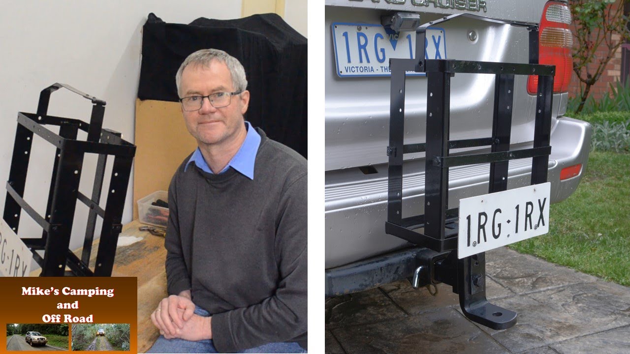 Mount your Jerry Can (gas can) Holder onto your car tow hitch.
