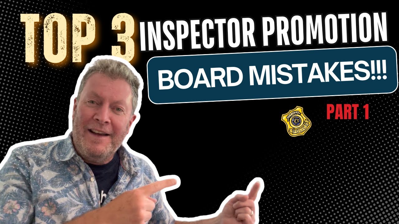 Top 3 Inspector Promotion Board Mistakes: Crucial Error You Can't Ignore! Part 1 #policepromotion