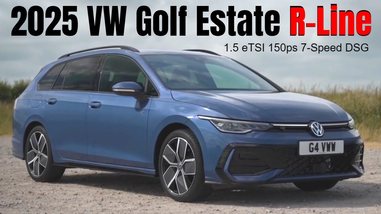 2025 VW Golf Estate R-Line 1.5 eTSI 150ps 7-Speed DSG in Anemone Blue