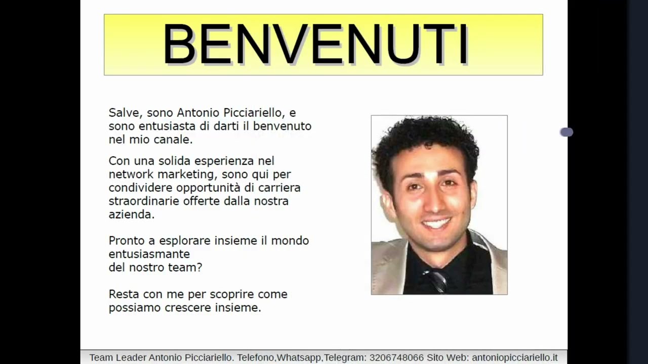 Presentazione di Antonio Picciariello Per IYALY