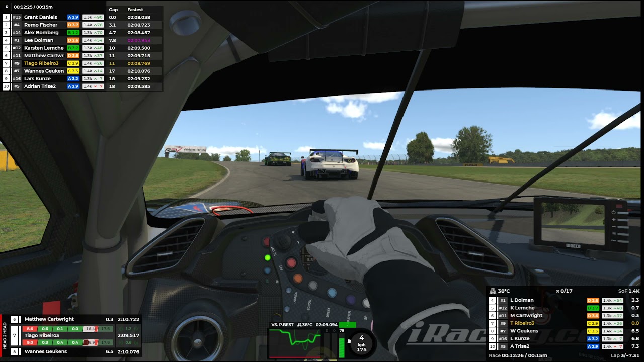 Ferrari GT3 Challenge - Fixed  | Last race of the week @ Road America, from P14 to P5