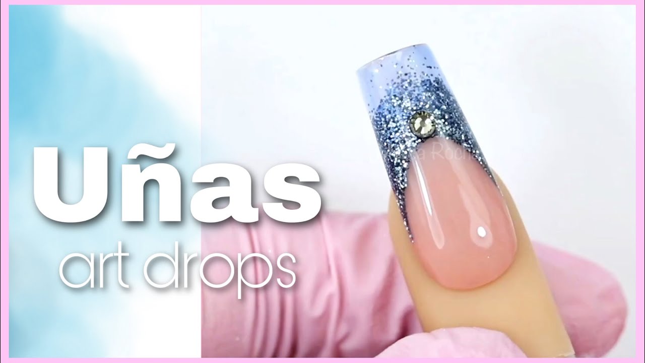 UÑAS con GOTAS DE ARTE 💅🏼✨