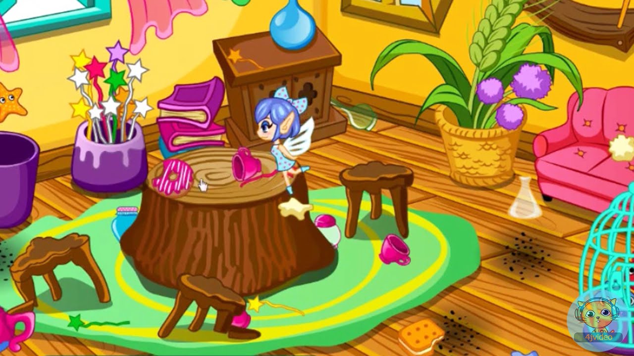 Fairy Clean Day - games videos for kids - 4jvideo