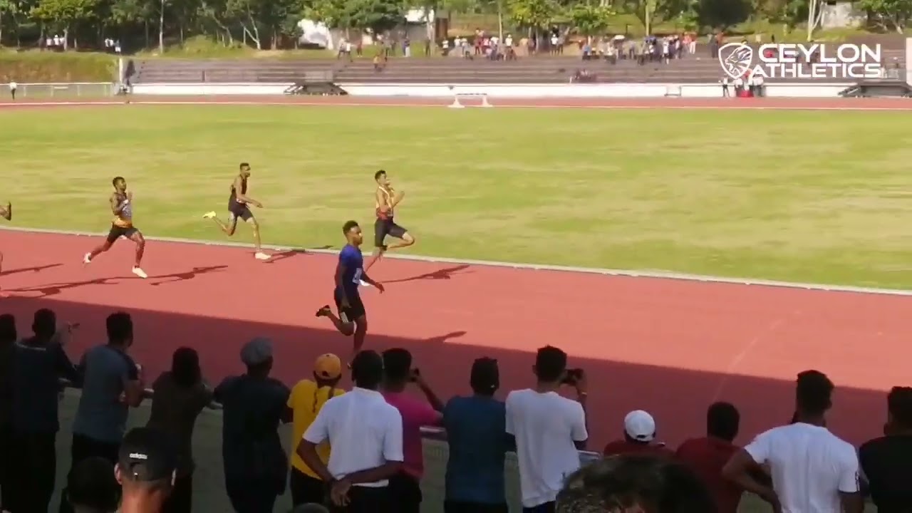 400m Mens Finals - Kalinga Kumarage won - National Trials 2023 - Stage 1