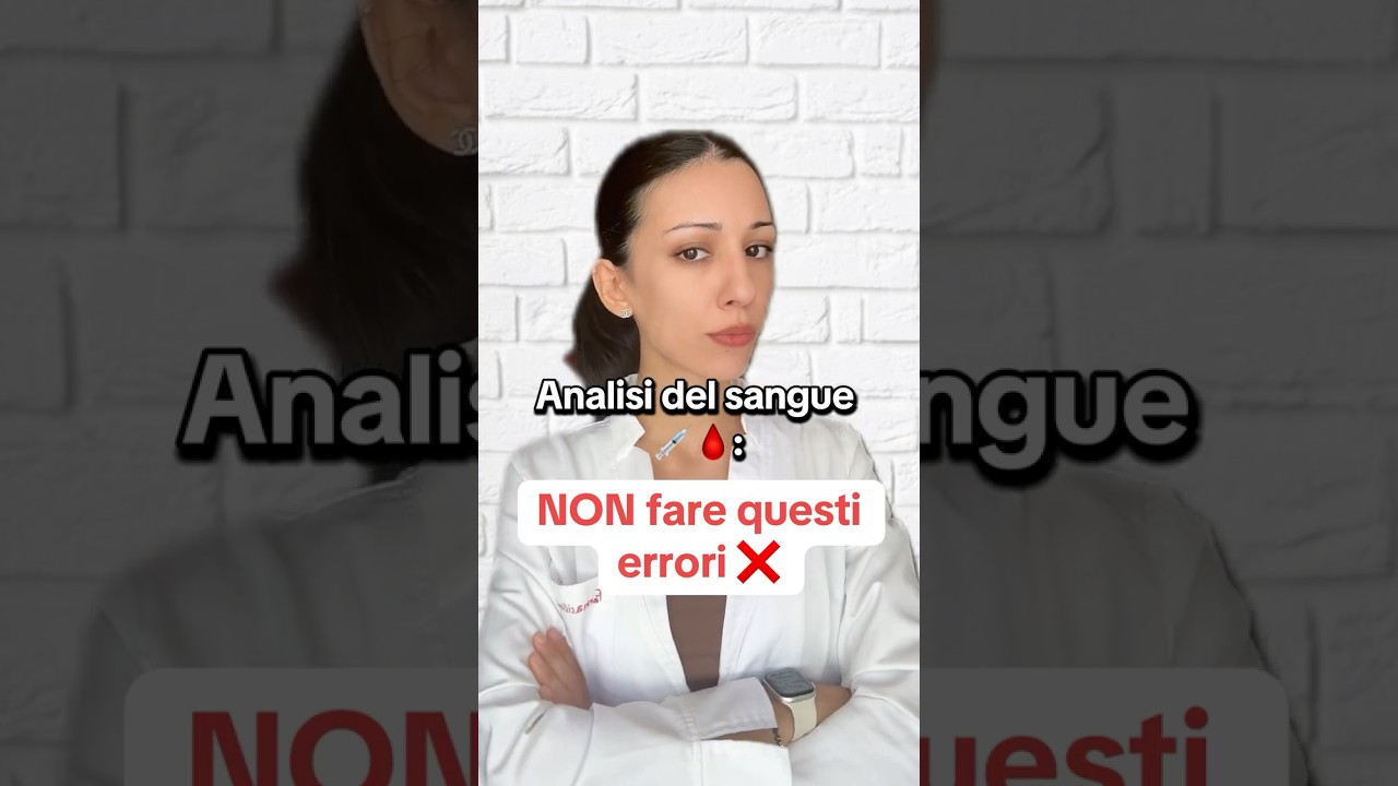 Analisi del 🩸: non fare questi errori ❌