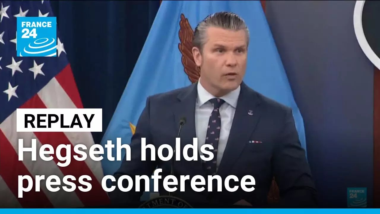 REPLAY: US Defense Secretary holds press conference on Iran war • FRANCE 24 English