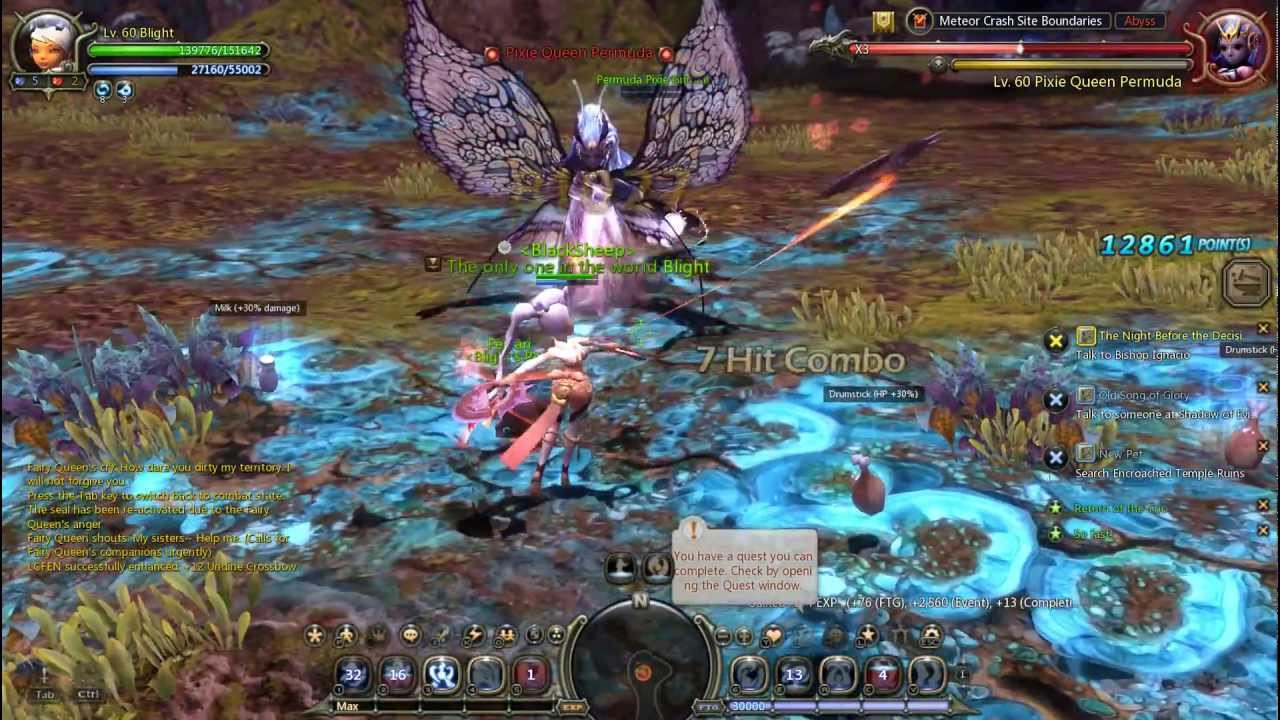 Blade Dancer lvl 60 combos Meteor Crash Site Boundaries