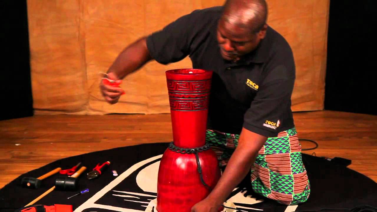 Michael Wimberly Djembe Head Replacement Tutorial