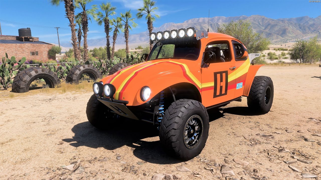 Forza Horizon 5 . Hoonigan Volkswagen Baja Beetle Class 5/1600 'Scumbug' 1973 . Car Show Test Drive