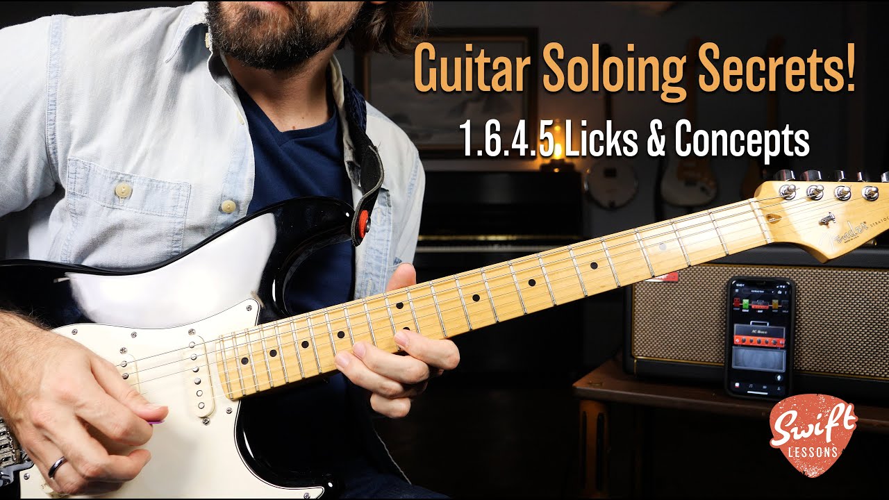 How to Solo Over Common Chord Progressions - 1.6.4.5 Lead Guitar Lesson