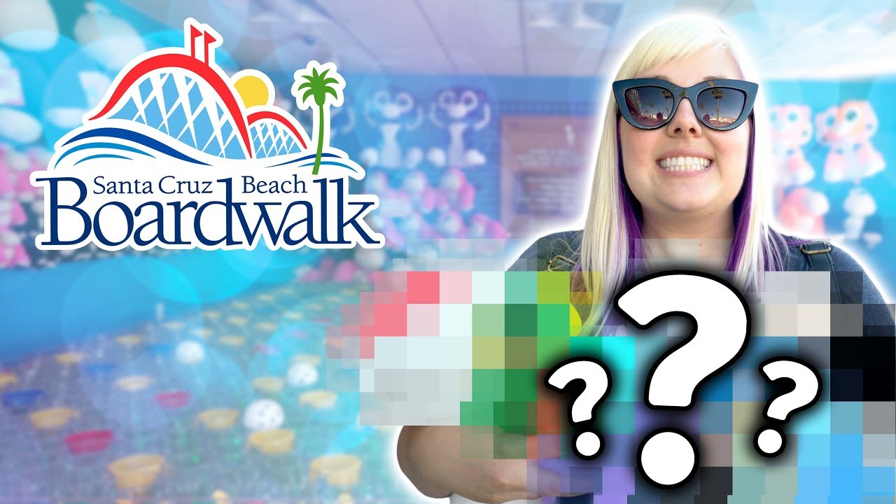 So many carnival game wins at Santa Cruz Beach Boardwalk!