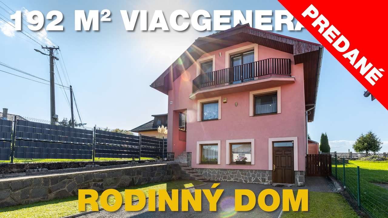 VIACGENERAČNÝ 192 M2 RODINNÝ DOM