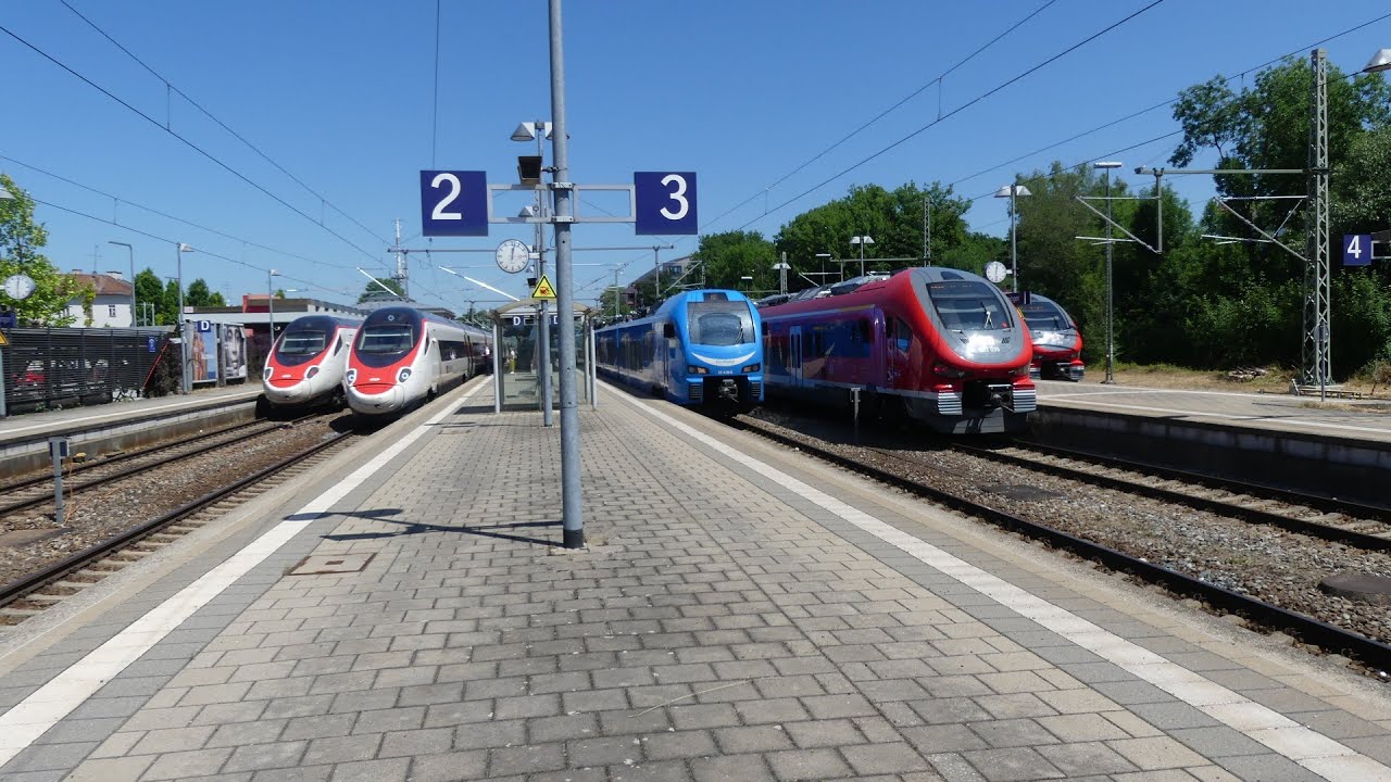 Züge in Memmingen | mit Flirt3, ETR610, 612, 623 und 633