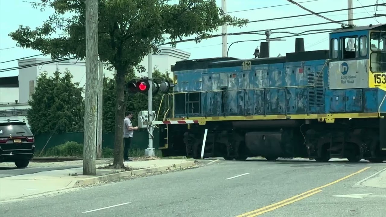  Lirr work train engine mp15ac at south farmingdale eng2bab 